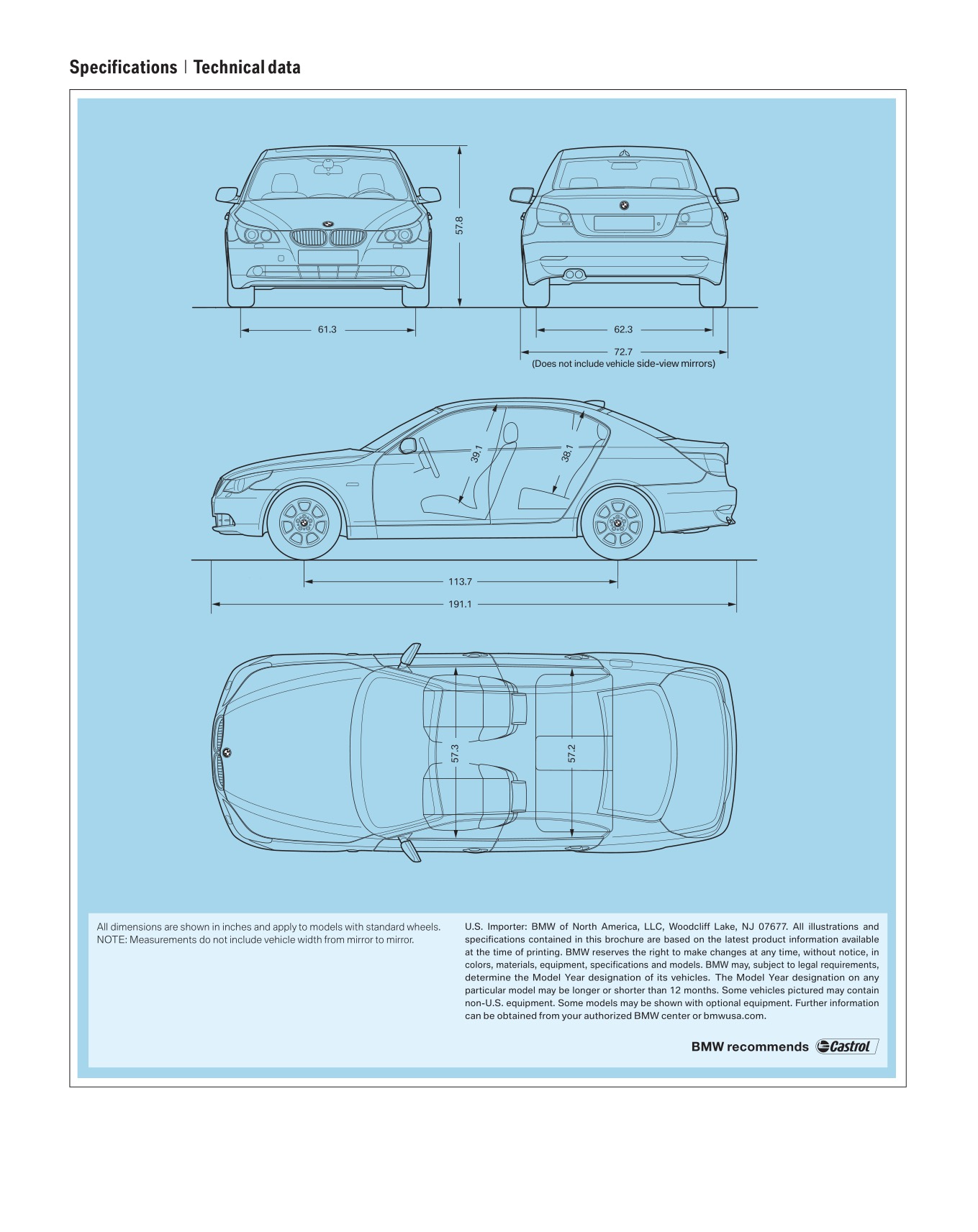2007 BMW 5-Series Brochure Page 8